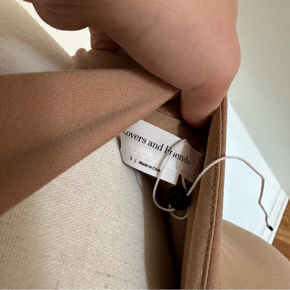 NWOT Lovers + Friends Stacey Dress Size Small Formal Long Brown Tan Dress - Picture 6 of 10